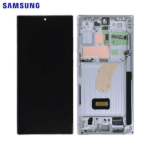 Écran Complet ORIGINE Samsung Galaxy S23 Ultra (SM-S918B) - Dynamic AMOLED 2X - Crème + Kit Outils de Réparation