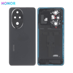 Cache Arrière en Verre pour Honor 200 Pro Noir – Vitre Arrière de Remplacement avec Adhésif – Compatible ELP-NX9