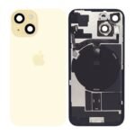 iPhone 15: vitre arrière avec Support NFC jaune -Apple