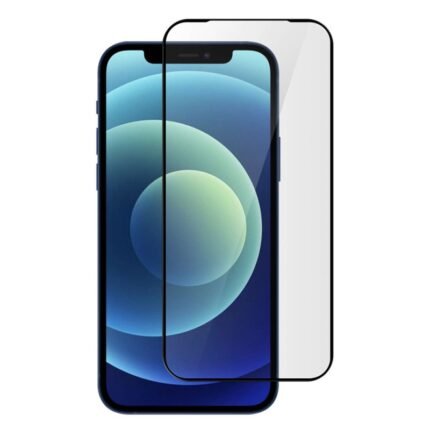 IPHONE 15 / 15 PRO : FILM EN VERRE TREMPÉ AVEC CONTOUR NOIR