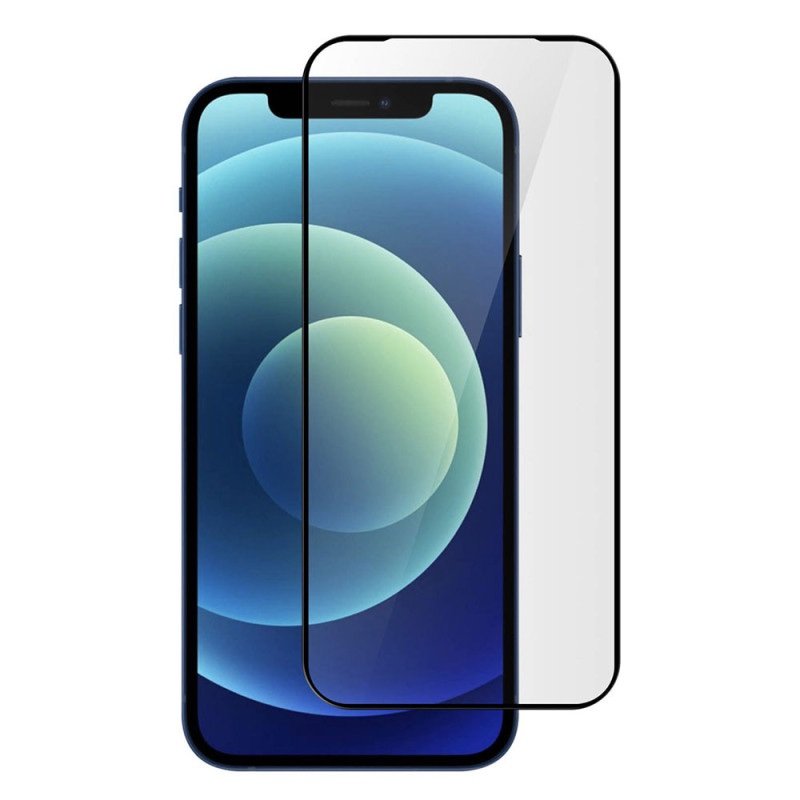 img_7124 IPHONE 15 / 15 PRO : FILM EN VERRE TREMPÉ AVEC CONTOUR NOIR – Image 1