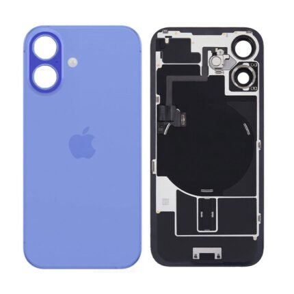 iPhone 16: Vitre arrière avec support+ NFC- Bleu - Apple