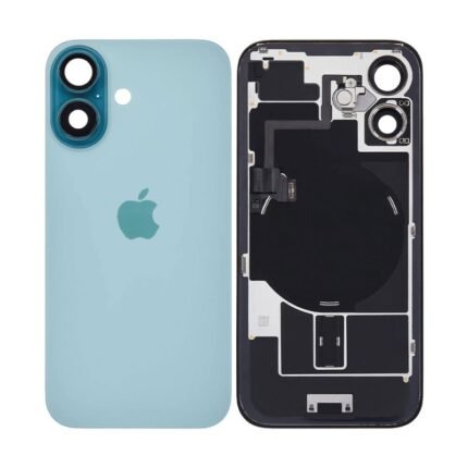 iPhone 16 plus : Vitre arrière avec support + NFC sarcelle -Apple