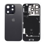 Vitre Arrière Complète pour iPhone 16 Pro Max – Titane Noir – Support NFC & MagSafe Intégré