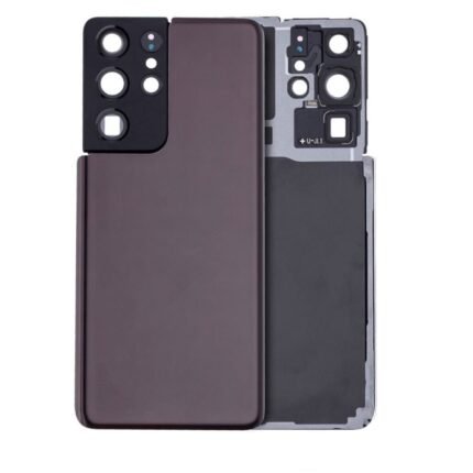 VITRE ARRIÈRE DE REMPLACEMENT SAMSUNG GALAXY S21 ULTRA MARRON