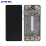 Écran Complet Original Samsung Galaxy A33 5G (SM-A336B) - Dalle Super AMOLED avec Châssis - Pêche (Peach)
