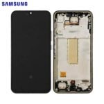 Écran Complet Original Samsung Galaxy A34 5G (SM-A346B) - Super AMOLED avec Châssis - Noir (Awesome Black)