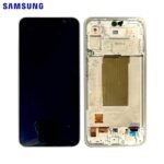 Écran Complet Original Samsung Galaxy A36 5G (SM-A366B) - Super AMOLED avec Châssis - Blanc (Awesome White)