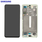 Écran Complet Original Samsung Galaxy S21 FE (SM-G990B) - Dynamic AMOLED 2X 120Hz avec Châssis - Vert Olive (Olive) - Service Pack - Envoi 24h
