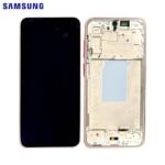 Écran Complet Original Samsung Galaxy A26 5G (SM-A266B) - Dalle Super AMOLED avec Châssis - Pêche (Peach)
