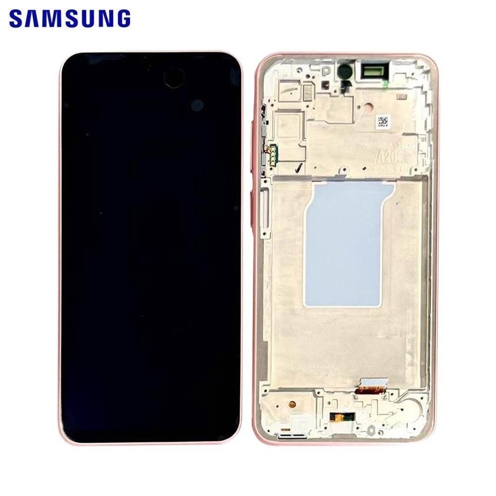 img_0707 Écran Complet Original Samsung Galaxy A26 5G (SM-A266B) - Dalle Super AMOLED avec Châssis - Pêche (Peach) – Image 1