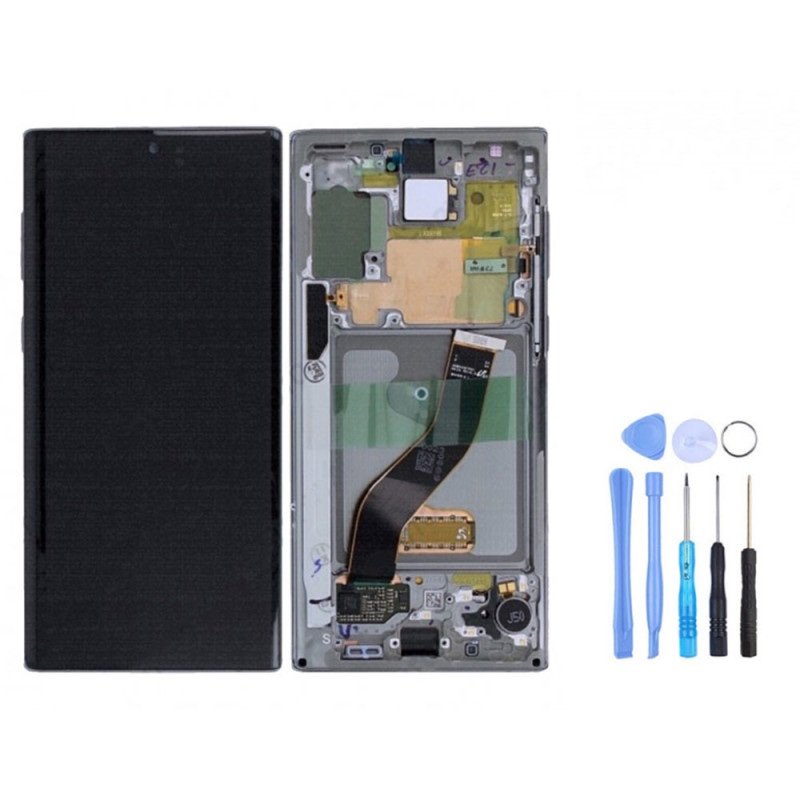 img_8595 ECRAN OLED AVEC CHÂSSIS SAMSUNG GALAXY NOTE 10 N070 Noir + OUTILS – Image 1