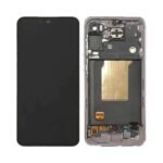 Ecran Tactile Original Assembled avec Châssis Compatible Samsung Galaxy A55 5G A556 GH82-34305C Lilas