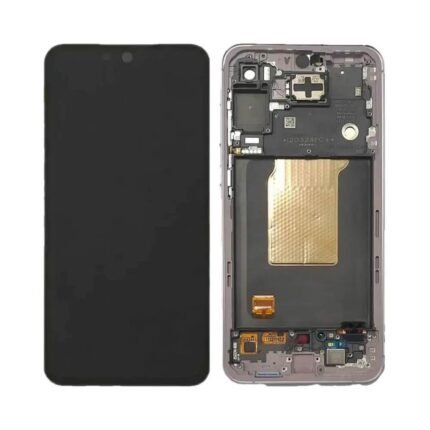 Ecran Tactile Original Assembled avec Châssis Compatible Samsung Galaxy A55 5G A556 GH82-34305C Lilas