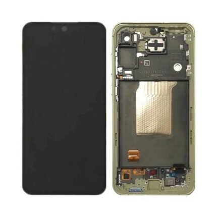 Ecran Tactile Original Assembled avec Châssis Compatible Samsung Galaxy A55 5G A556 GH82-34305D Lime