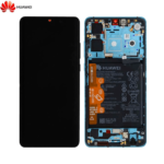 Écran Complet avec Châssis et Batterie ORIGINE Huawei P30 – Service Pack Constructeur – ELE-L29 Bleu Aurora