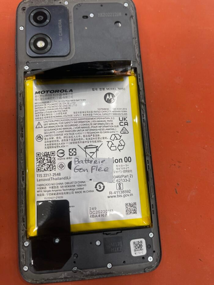 Batterie Originale Motorola NH50 pour Moto G53 / G22 / E13 / E32 / E32S - 5000 mAh - Pièce Neuve Certifiée – Image 2