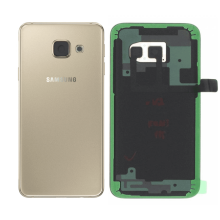 Vitre Arrière Samsung Galaxy A3 2016 A310 Or - Cache Arrière Original avec Adhésif