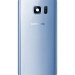 Vitre Arrière Samsung Galaxy S7 Edge G935F Bleu - Service Pack avec Adhésif d'Origine