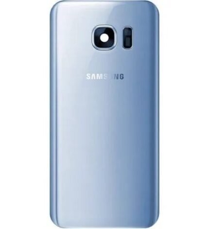 Vitre Arrière Samsung Galaxy S7 Edge G935F Bleu - Service Pack avec Adhésif d'Origine