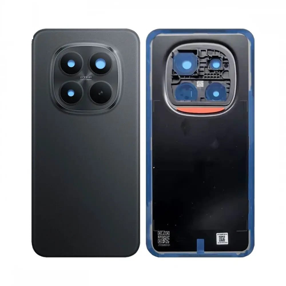 img_2014 Vitre Arrière Xiaomi Redmi Note 15 Pro+ 5G Noir – Cache Face Arrière de Remplacement Premium avec Adhésif – Image 1