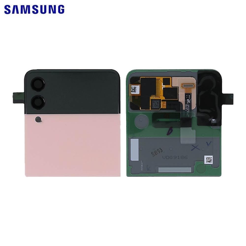 img_2916 Ecran Tactile Externe Original avec Cache Arrière Samsung Galaxy Z Flip 3 5G F711 (Supérieur) GH97-26773J Rose – Image 1