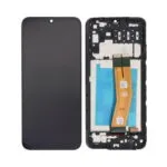 Ecran Tactile OEM avec Châssis Samsung Galaxy A14 4G A145 Yellow Flex Noir