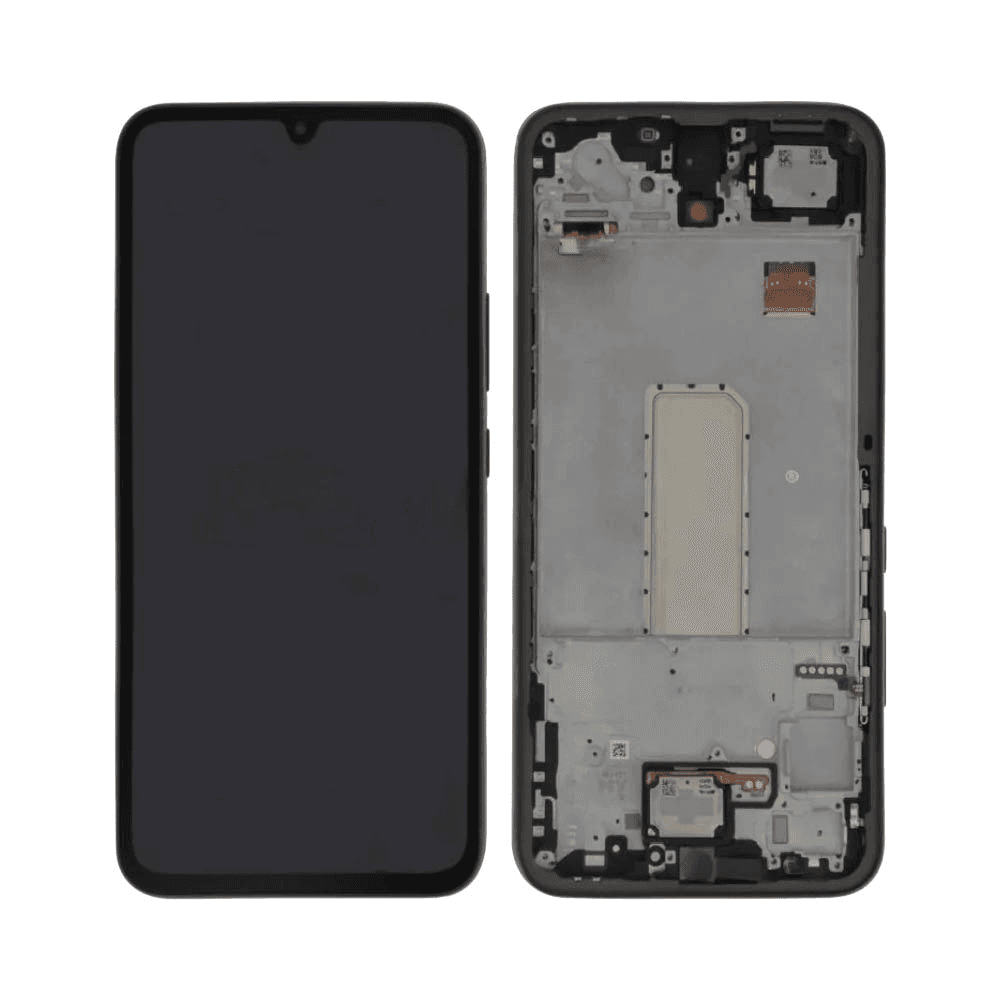 img_2995 Ecran Tactile Oled avec Châssis Samsung Galaxy A34 5G A346 Noir – Image 1