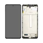 Ecran Tactile Oled avec Châssis Samsung Galaxy M52 5G M526 (Original Size) Noir