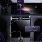 Transmetteur FM Bluetooth & Chargeur Voiture Yesido Y70 15W Noir (2  USB-A) et (1  USB-C) – Image 3