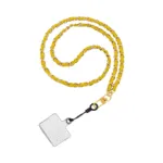 Tour de Cou Universel pour Smartphone en Cuir Jaune