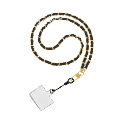 Tour de Cou Universel pour Smartphone en Cuir  Noir