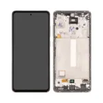 Ecran Tactile Oled avec Châssis Samsung Galaxy A52 5G A526/Galaxy A52 4G A525 Awesome White