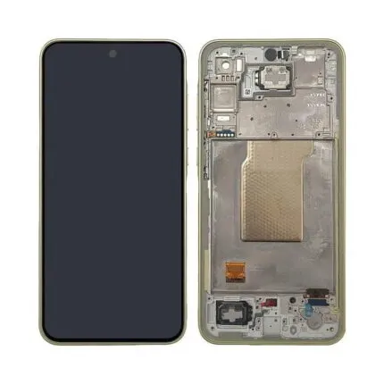 Ecran Tactile Original Assembled avec Châssis Samsung Galaxy A35 5G A356 Lime (GH82-34221D)