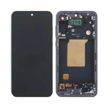 Ecran Tactile Original Assembled avec Châssis Samsung Galaxy A55 5G A556 Bleu nuit