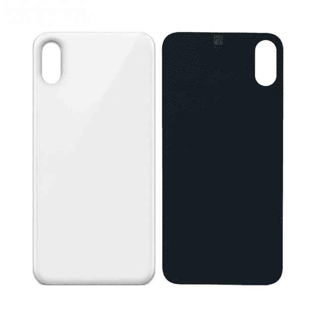 img_3178 Vitre Arrière Apple iPhone XS (Grand Trou) Blanc – Image 1