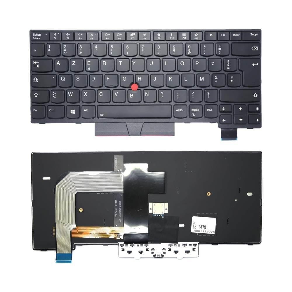 img_3334 Clavier AZERTY d'Origine pour Lenovo ThinkPad T480, T470, A485, A475 – Clavier Français – Image 1