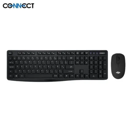 Clavier et Souris sans Fil CONNECT MC-CSFN01 - MC-SSFN01/ (AZERTY) - Noir