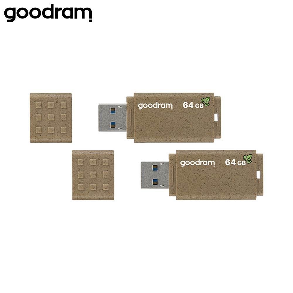 img_4134 Clé USB Goodram UME3 Eco Friendly USB 3.2 Gen1 (2x64Go) - UME3-0640EFR11-2P – Image 1