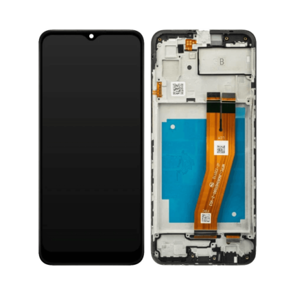Écran Tactile OEM avec Châssis Samsung Galaxy A03 A035F (160mm) Noir
