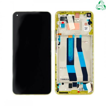 Ecran Tactile Original Pulled avec Châssis (PIEC) Xiaomi Mi 11 Lite 5G Jaune Citron