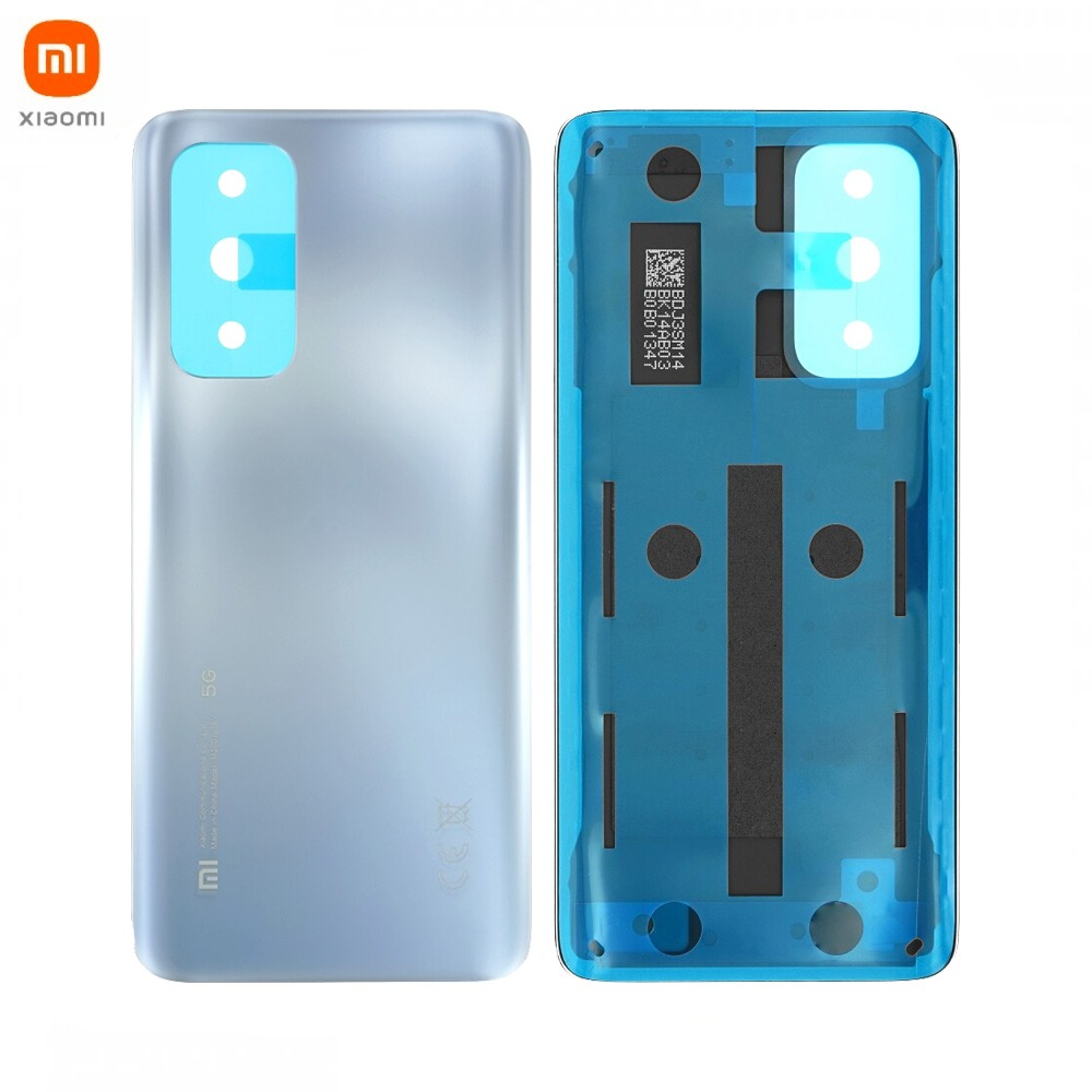 3000000164877.jpg Cache Arrière Original Xiaomi Mi 10T 5G/Mi 10T Pro 5G 55050000F54J 550500001I4J 55050000JL4J Argent Lunaire – Image 1