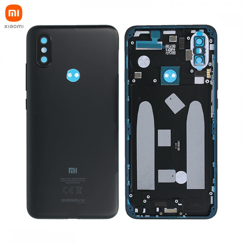 3000000263655.jpg Cache Arrière Original Xiaomi Mi A2 5606200580B6 Noir – Image 1