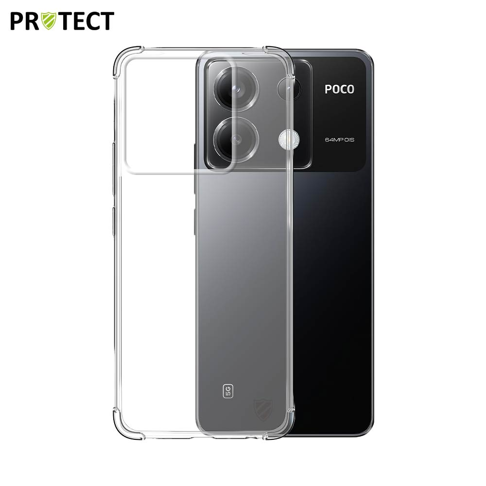 3000000281789.jpg Coque Silicone Renforcée PROTECT pour Xiaomi Redmi Note 13 Pro/Poco X6 5G Transparent – Image 1