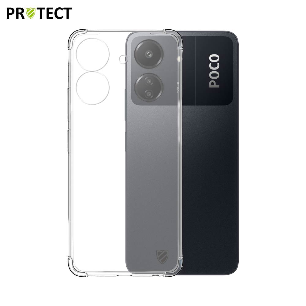 3000000281871.jpg Coque Silicone Renforcée PROTECT pour Xiaomi Poco C65/Redmi 13C Transparent – Image 1