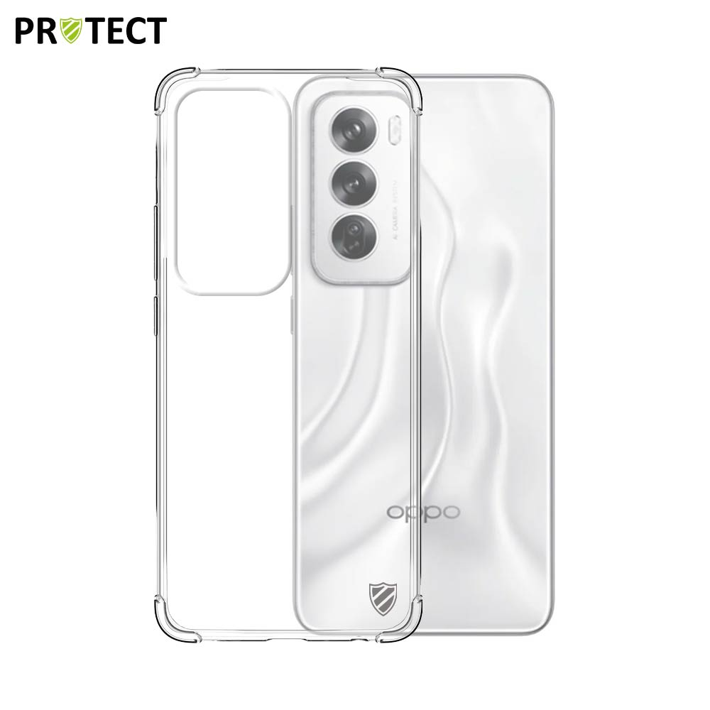 3000000313060.jpg Coque Silicone Renforcée PROTECT pour OPPO Reno12 5G Transparent – Image 1