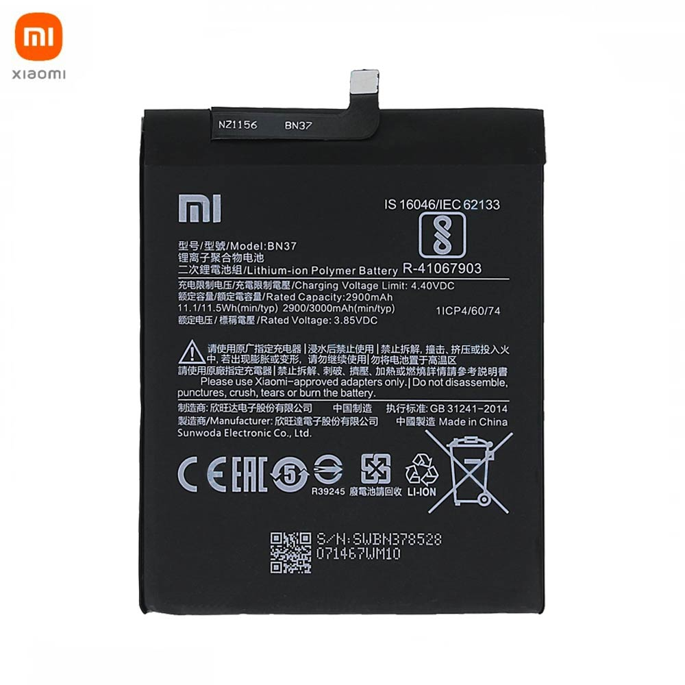 3000000314319.jpg Batterie Originale Xiaomi Redmi 6/Redmi 6A 46BN37A06003 46BN37W02093 BN37 – Image 1