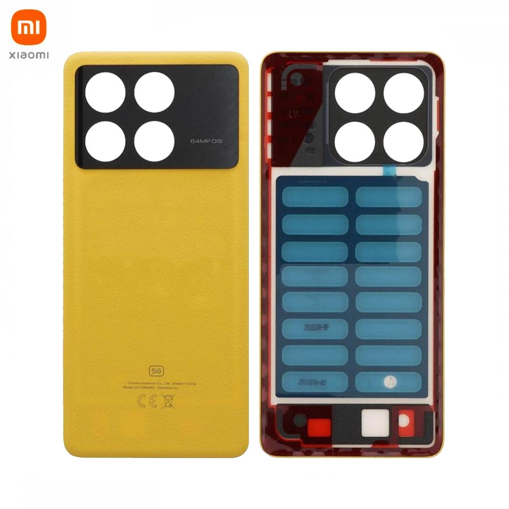 3000000321126.jpg Cache Arrière Original Xiaomi Poco X6 Pro 5G 560017N11A00 Jaune – Image 1