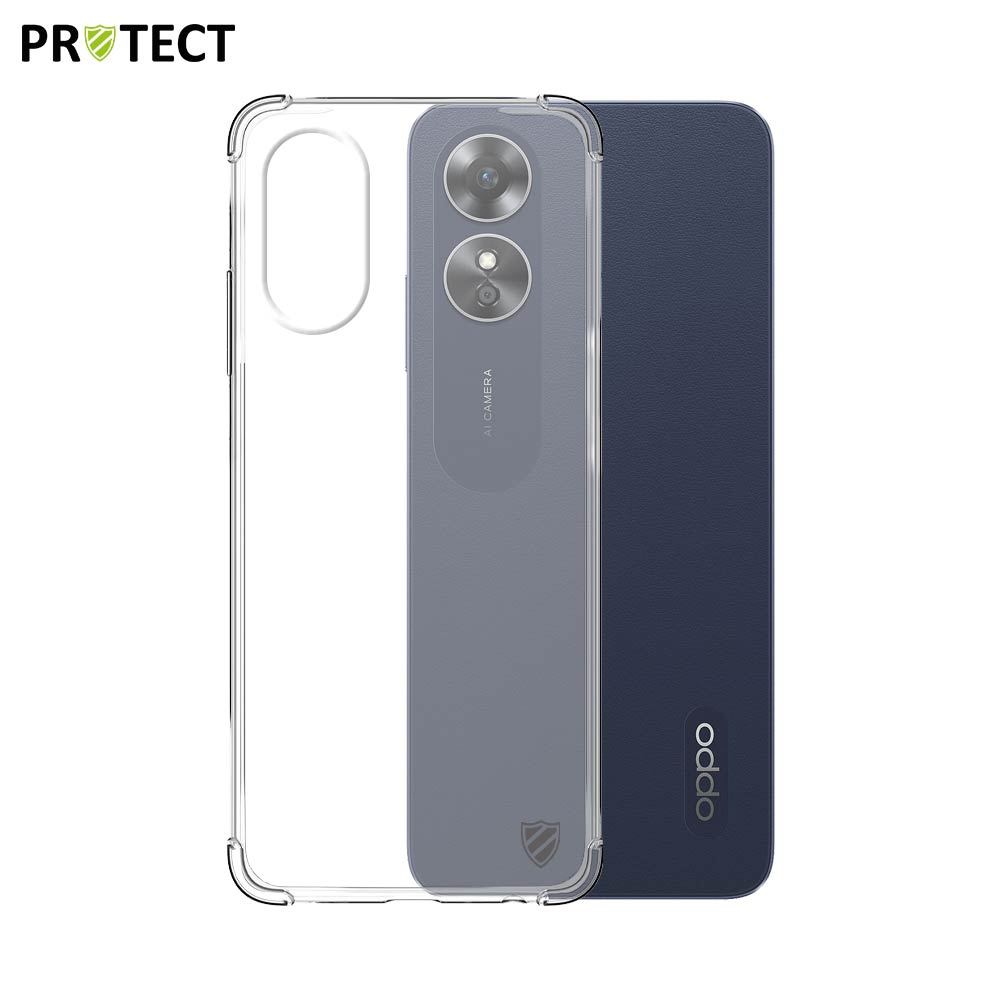 3000000323052.jpg Coque Silicone Renforcée PROTECT pour OPPO A17 (CPH2477) Transparent – Image 1