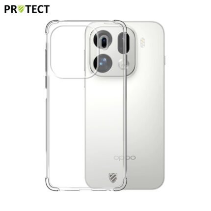 Coque Silicone Renforcée PROTECT pour OPPO Find X9 Pro Transparent